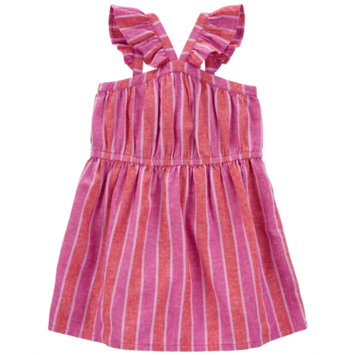 Carters Pink Toddler Striped LENZING ECOVERO Dress