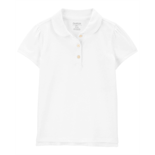 Carters White Toddler Jersey Uniform Polo
