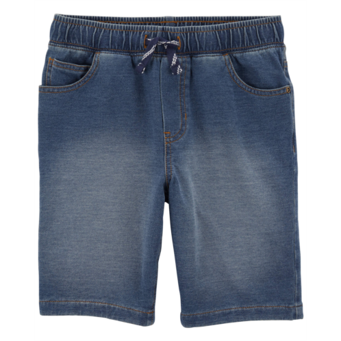 Carters Navy Kid Pull-On Denim Shorts