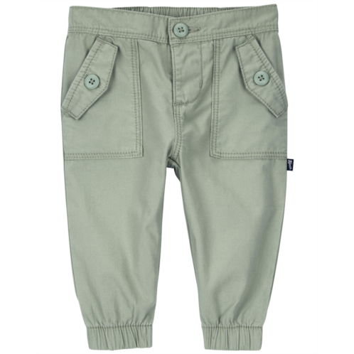 Carters Olive Green Baby Cargo Joggers