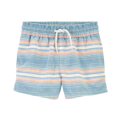 Carters Blue Toddler Baja Stripe Shorts