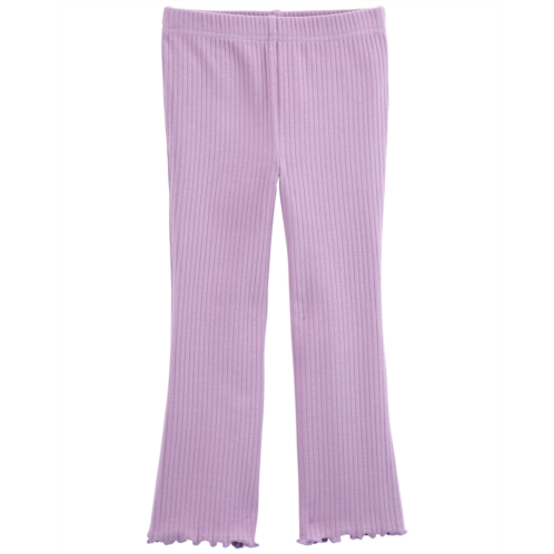 Carters Purple Toddler Flare Ribbed Pants