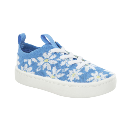 Carters Blue/White Toddler Daisy Recycled Shoes