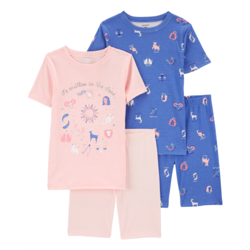 Carters Pink, Blue Kid 2-Pack In The Stars Pajamas Set