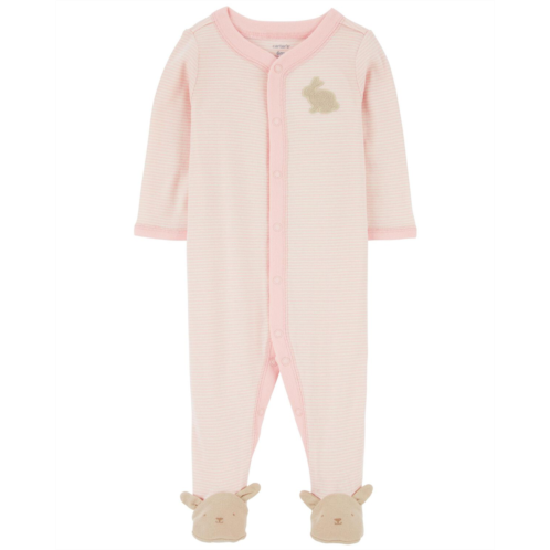 Carters Pink Baby Easter Bunny Snap-Up Sleep & Play