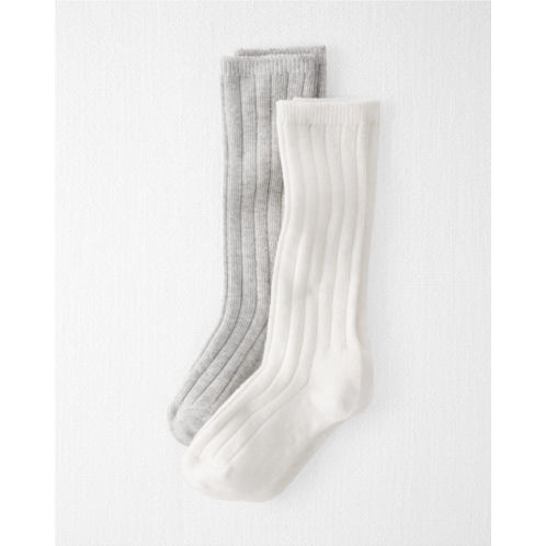 Carters Multi Toddler 2-Pack Socks Made With Organic Cotton