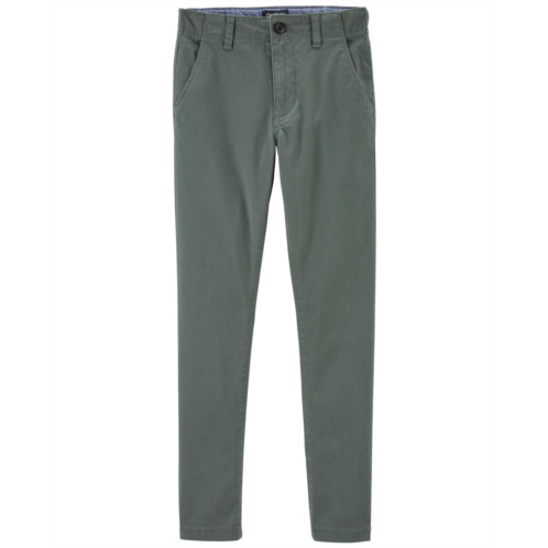 Carters Olive Kid Skinny Fit Tapered Chino Pants