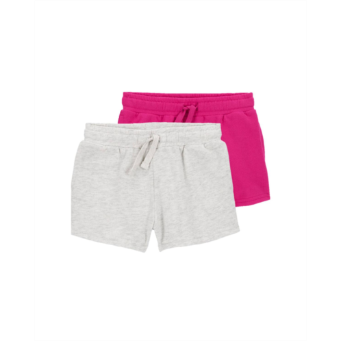 Carters Multi Kid 2-Pack Knit Pull-On French Terry Shorts