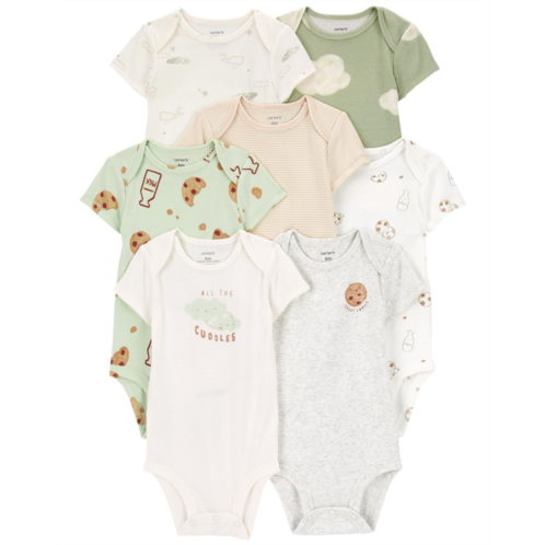 Carters Multi Baby 7-Pack Milk & Cookies Short-Sleeve Bodysuits