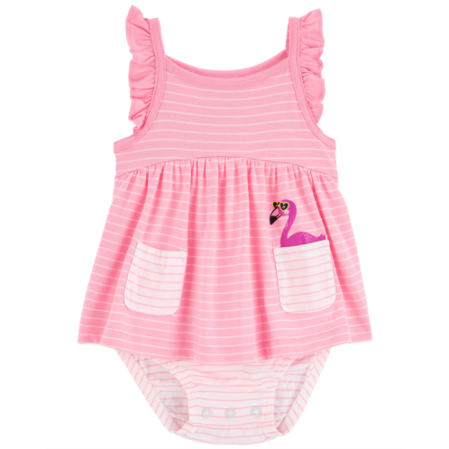 Oshkoshbgosh Pink Baby Flamingo Sunsuit | oshkosh.com