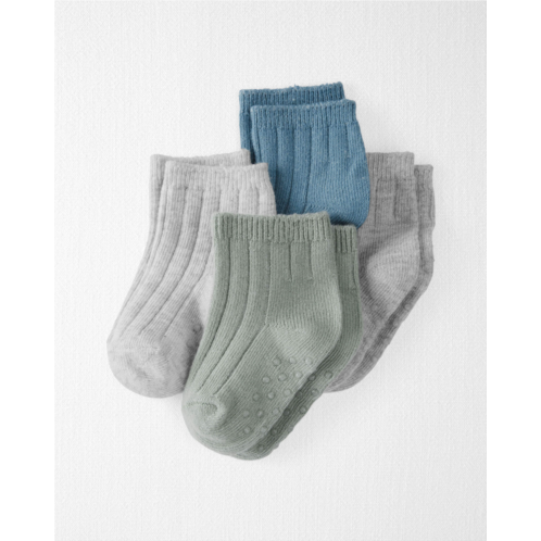 Carters Multi Toddler 4-Pack No-Slip Socks