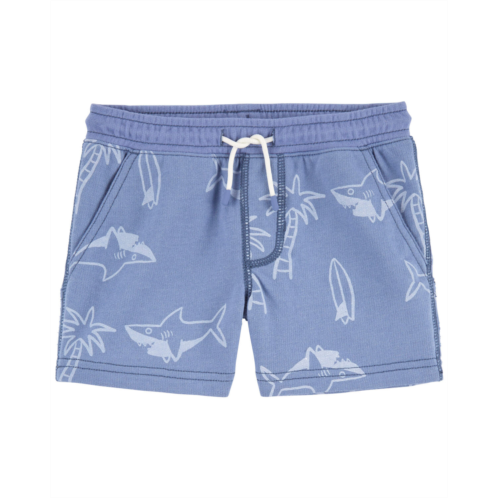 Carters Blue Baby Pull-On French Terry Shorts