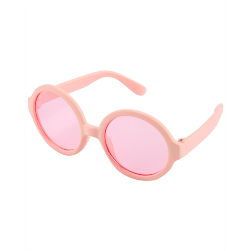 Carters Light Pink Baby Round Sunglasses