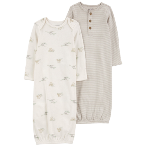 Carters Multi Baby 2-Pack Sleeper Gowns