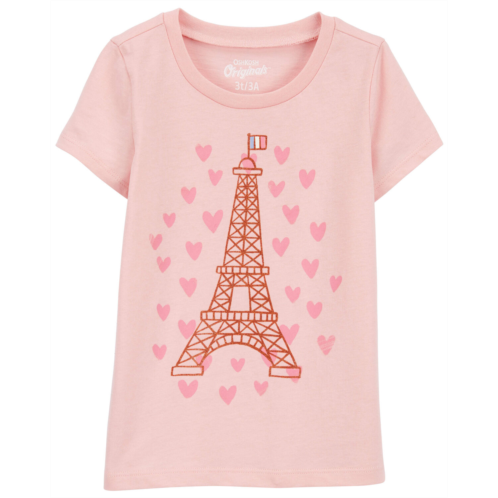 Oshkoshbgosh Pink Toddler Love Paris Graphic Tee | oshkosh.com