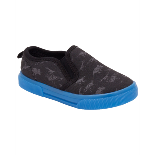 Carters Black Toddler Slip-On Shoes