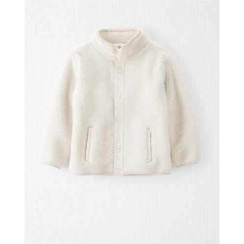Carters Light Cream Toddler Recycled Sherpa Jacket