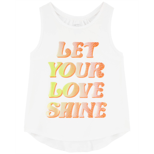 Carters Ivory Kid Active Tank In BeCool Fabric