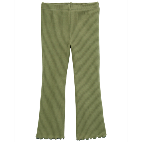 Carters Green Toddler Flare Ribbed Pants