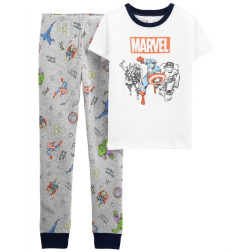 Oshkoshbgosh White Kid 2-Piece ⓒMARVEL 100% Snug Fit Cotton Pajamas | oshkosh.com