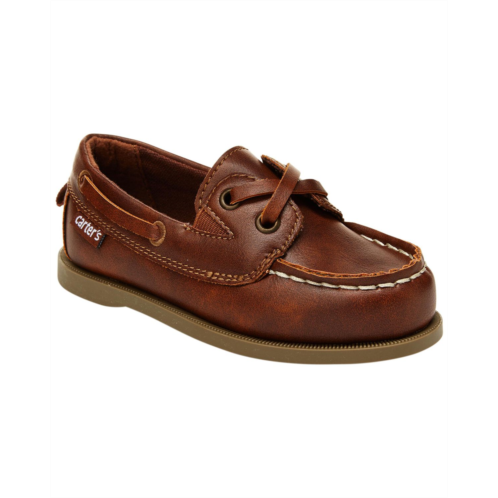 Carters Brown Kid Boat Shoes