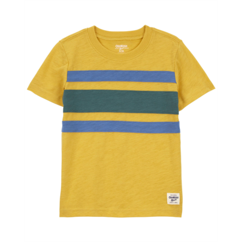 Carters Yellow Toddler Striped Pieced Tee