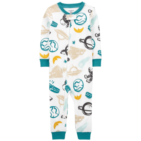 Carters Multi Toddler 1-Piece Space 100% Snug Fit Cotton Footless Pajamas