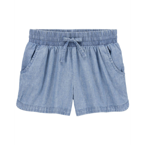 Carters Chambray Kid Chambray Pull-On Sun Shorts