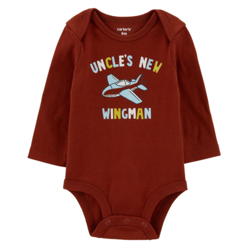 Oshkoshbgosh Red Baby Uncle Long-Sleeve Bodysuit | oshkosh.com