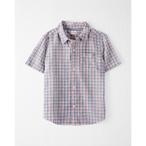 Carters Multi Kid Plaid Button-Front Shirt Made With LENZING ECOVERO