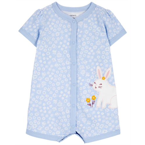 Carters Blue Baby Bunny Snap-Up Romper