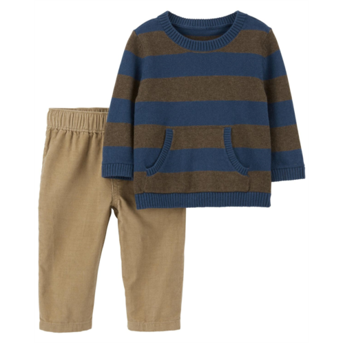 Carters Brown Baby 2-Piece Pullover & Jogger Set