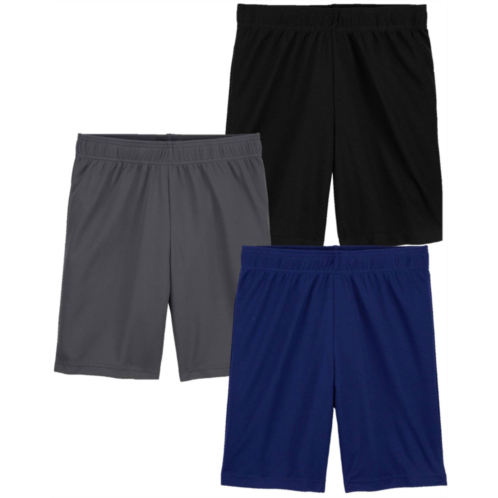 Carters Multi Kid 3-Pack Athletic Mesh Shorts