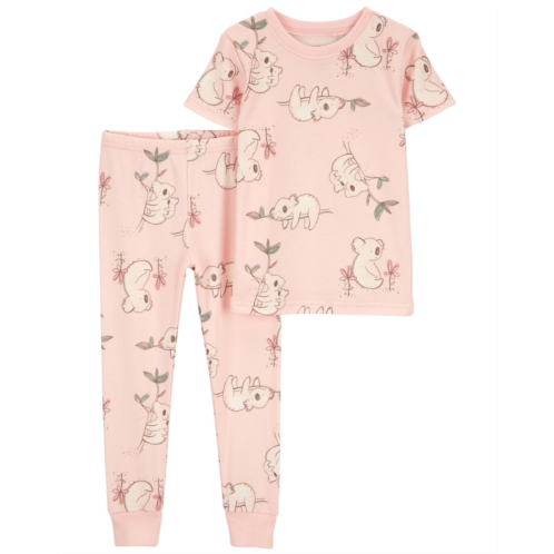 Carters Pink Toddler 2-Piece Koala 100% Snug Fit Cotton Pajamas