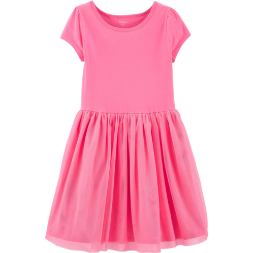 Carters Pink Kid Tutu Jersey Dress
