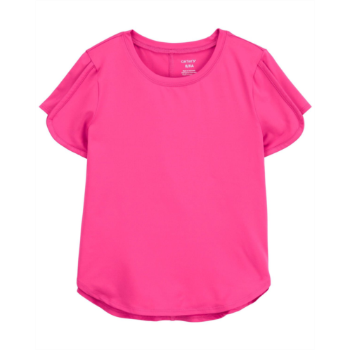 Carters Pink Kid Active Jersey Top In BeCool Fabric