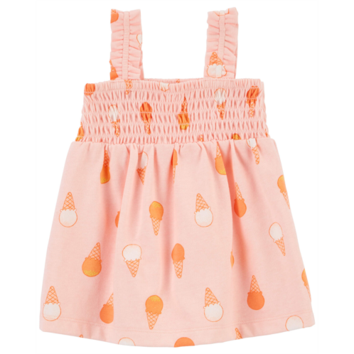 Carters Pink Baby Ice Cream Jersey Dress