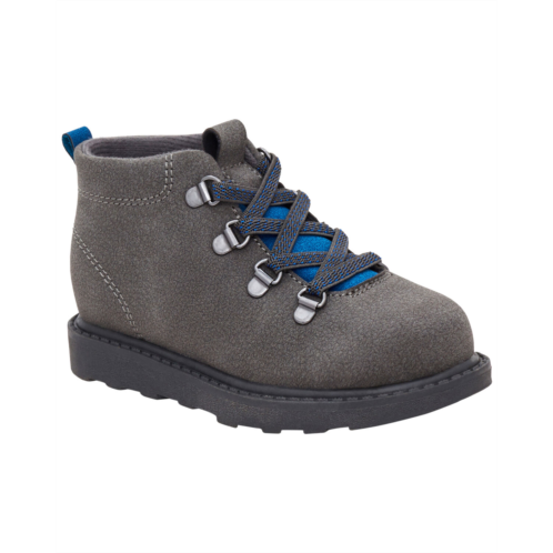 Carters Grey Toddler High-Top Boots