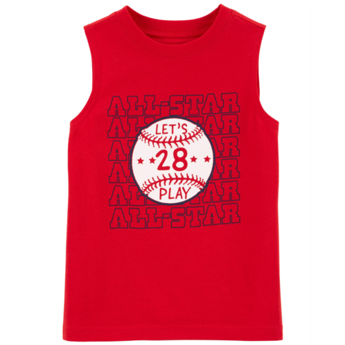 Carters Red Toddler Baseball Graphic Tank