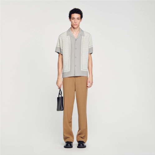 Sandro Short-sleeved patterned shirt