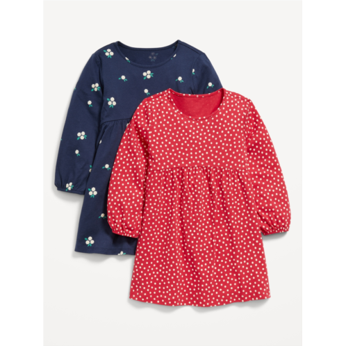 OldNavy Long-Sleeve Fit and Flare Dress 2-Pack for Toddler Girls