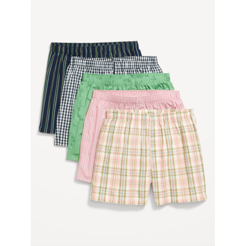 OldNavy 5-Pack Soft-Washed Boxer Shorts -- 3.75-inch inseam