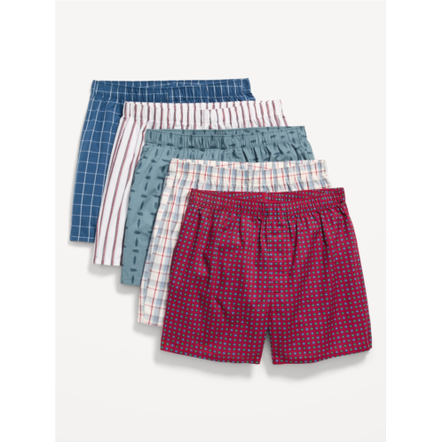 OldNavy 5-Pack Soft-Washed Boxer Shorts -- 3.75-inch inseam