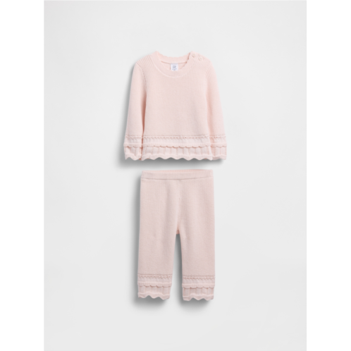 Gap Baby Scalloped Sweater Outfit Set