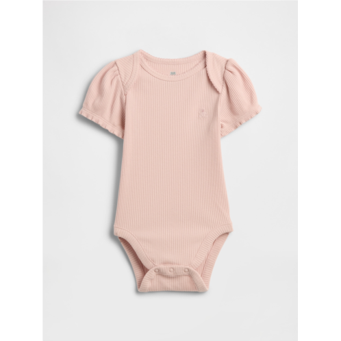 Gap Baby First Favorites TinyRib Puff-Sleeve Bodysuit