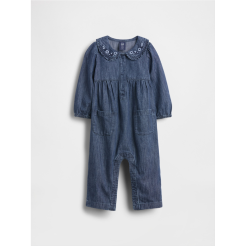 Gap Baby Denim Collared One-Piece