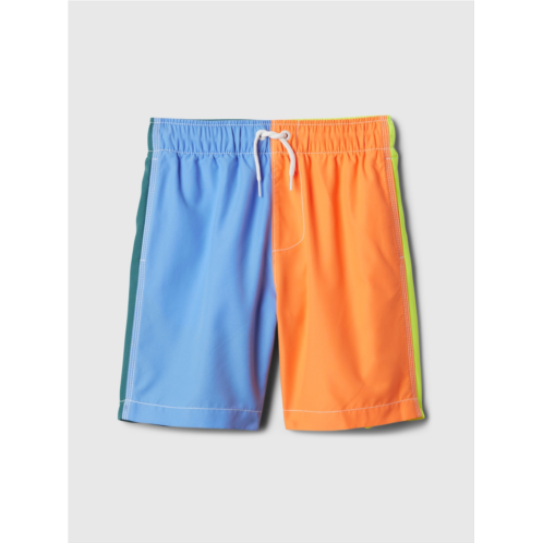 Gap Kids 6 Recycled Printed Swim Trunks
