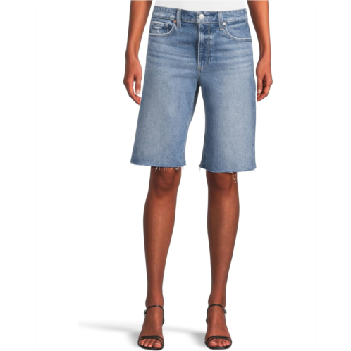 Paige Cadee Bermuda Shorts Raw Hem in Familia
