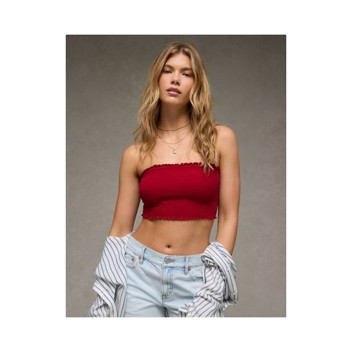 American Eagle AE Sunchaser Knit Smocked Bandeau