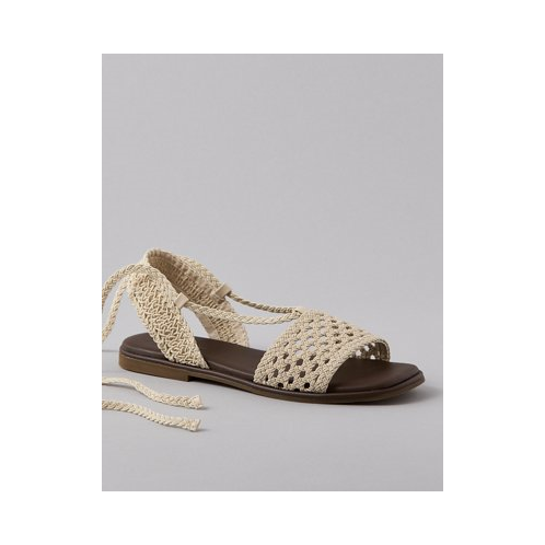 American Eagle AE Crochet Lace-Up Sandal